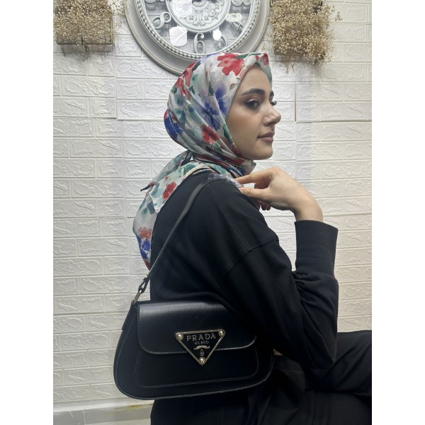 soft eşarp çiçek desen